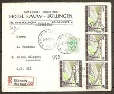 1970 Belgio Belgium STORIA POSTALE Busta Racc.302 Belgio, Bullingen - Italia, Bologna Affr. Fr.26 - Briefe U. Dokumente