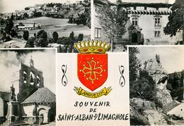 Dép 48 - St Alban Sur Limagnole - Saint Alban Sur Limagnole - Souvenir - Multivues - Semi Moderne Grand Format - état - Saint Alban Sur Limagnole