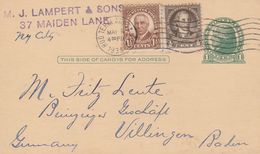 Etats Unis Entier Postal Pour L'Allemagne 1934 - 1921-40