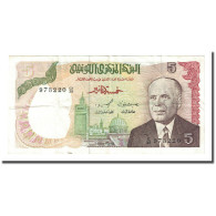 Billet, Tunisie, 5 Dinars, 1980-10-15, KM:75, TTB - Tunisie