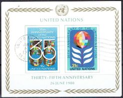 UNITED NATIONS # NEW YORK FROM 1980 STAMPWORLD 346-47 - Oblitérés