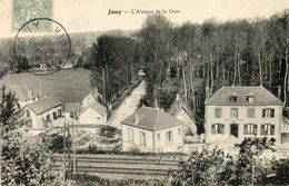 CPA - JOUY (28) - Aspect De La Gare, Des Cafés De La Gare Et De L'avenue De La Gare En 1906 - Jouy