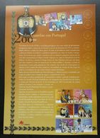Portugal 200 Years Of The Guards 2001 (stamp On Info Sheet) - Lettres & Documents