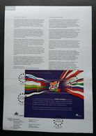 Portugal European Union 2004 (stamp + Ms On Info Sheet) *2 Pages - Brieven En Documenten
