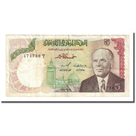 Billet, Tunisie, 5 Dinars, 1980-10-15, KM:75, TB - Tunisia