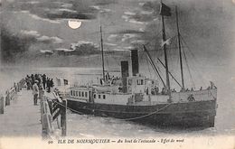 Ile De Noirmoutier 85 :  Effet De Nuit.Bateau Le Solacroup      (voir Scan) - Ile De Noirmoutier