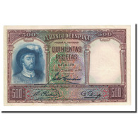 Billet, Espagne, 500 Pesetas, 1931-04-25, KM:84, SUP - 500 Pesetas