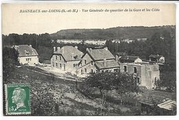 BAGNEAUX SUR LOING - Vue Générale Du Quartier De La Gare Et Les Cités - Maisons En Construction - Bagneaux Sur Loing