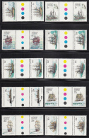 Australian Antarctic Territory 1974-81 MNH Scott #L37-#L52 Ships Set Of 16 Gutter Pairs - Neufs