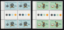 Australian Antarctic Territory 1984 MNH Scott #L57-#L58 South Pole Expedition 75th Set Of 2 Gutter Bocks - Neufs