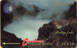 Dominica - DOM-3A, GPT, 3CDMA, Boiling Lake, 10 EC$, 35,000ex, 1990, Used - Dominica
