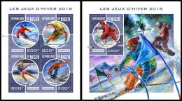 NIGER 2018 MNH** Winter Games 2018 Winterspiele 2018 Jeux D´Hiver 2018 M/S+S/S - OFFICIAL ISSUE - DH1830 - Wintersport (Sonstige)