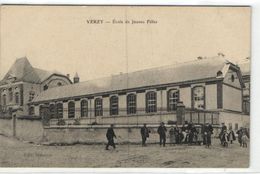 1 Cpa Verzy - école De Jeunes Filles - Verzy