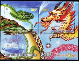 AR0477 New Caledonia 2000 Year Of The Dragon Zodiac S/S MNH - Oceania (Other)