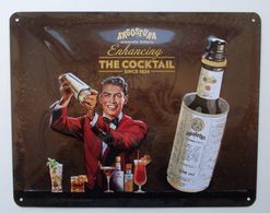 - Plaque Publicitaire En Tôle. ANGOSTURA - THE COCKTAIL - - Placas En Aluminio (desde 1961)