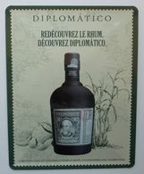 - Plaque Publicitaire En Tôle. RHUM - DIPLOMATICO - - Plaques En Tôle (après 1960)