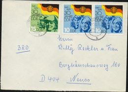 DDR 1979 Michel Nr. 2459 (x2), 2460  Brief Von Magdeburg Nach Neuss, 30 Jahre DDR - Covers & Documents