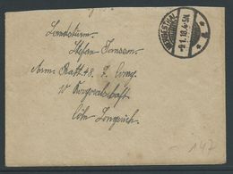 Brief Verstuurd Uit Herbesthal 9.1.18 Met Inhoud - OC55/105 Eupen & Malmédy
