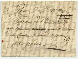 GUERRE DE LA SUCCESSION D’AUTRICHE – ARMEE DE BAVIERE Lettre Pour L'armee 1742/1743 Montauban - Army Postmarks (before 1900)