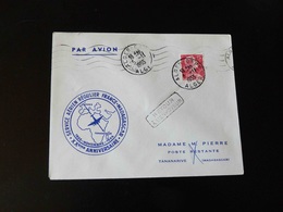 XX IEME ANNIVERSAIRE  SERVICE AERIEN REGULIER FRANCE - MADAGASCAR - CACHET ALGER - 1927-1959 Covers & Documents