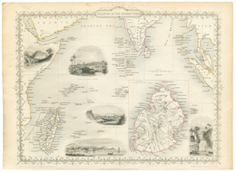 1 1851 CARTE De MADAGASCAR Et Des ILES De L' OCEAN INDIEN. TB. - Altri & Non Classificati
