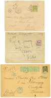 63 1898 / 1921 Ensemble De 6 Lettres Rares (taxes , Destinations). TB. - Andere & Zonder Classificatie