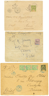 63 1898 / 1921 Ensemble De 6 Lettres Rares (taxes , Destinations). TB. - Altri & Non Classificati