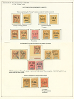 72 SURCHARGES De 1902 (2ème Série) : Collection N°51 à N°55 Dont Surcharges Renversée, Virgule Mal Plaçée + 9 Lettres(do - Altri & Non Classificati