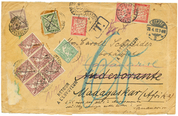 90 1912 Enveloppe De LEIPZIG (ALLEMAGNE) Pour ANDEVORANTE Taxée à L' Arrivée Avec TAXES CG 20c+ 30c(x2) Pd+ 50c + MADAGA - Andere & Zonder Classificatie