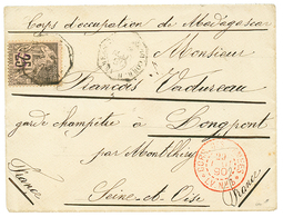 105 1890 DIEGO-SUAREZ 15 S/ 25c(n°5) Obl. Sur Env. Du CORPS D' OCC. De MADAGASCAR Pour La FRANCE. TB. - Other & Unclassified