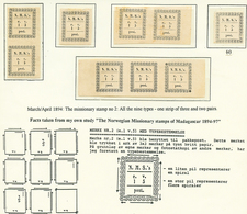 117 MISSIONNAIRES NORVEGIENS - N°2 Ensemble Exceptionnel Des Neufs Types Différents. 3 Timbres Avec Amincis (usual Thins - Autres & Non Classés