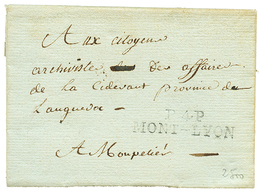 185 "MONT DAUPHIN" : An 3 P.4.P MONT-LYON. Rare. TB. - Other & Unclassified