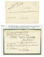 191 2 Lettres : An 11 P.49.P VITRY-S-MARNE Et 1800 49 VITRY-S-MARNE. TTB. - Andere & Zonder Classificatie