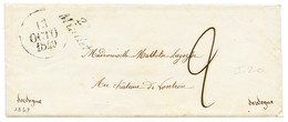 223 1849 Cursive 23 MIALLET+ Taxe 2 Sur Enveloppe Avec Texte. Indice 20. TB. - Sonstige & Ohne Zuordnung