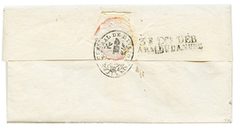 319 An 7 Trés Rare Cachet De DEBOURSE , 3e Don DEB/ ARM. DU DANUBE Au Verso D'une Lettre Avec Texte Daté "MANHEIM" Pour  - Armeestempel (vor 1900)