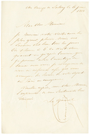 330 "CAMP De SATORY" : 1853 Lettre (texte Seulement ) Daté "CAMP DE SATORY" Signé Par Le GENERAL Commandant Le Camp. Les - Armeestempel (vor 1900)