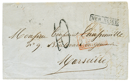 342 1856 MER NOIRE + Taxe 10 Sur Lettre Avec Texte De "KAMIESCH" Pour La FRANCE. Verso, CONSTANTINOPLE. TB. - Armeestempel (vor 1900)