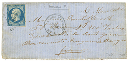 345 1856 20c(n°14) Pd Obl. AOR + ARMEE D'ORIENT Bau R Sur Lettre Avec Texte De SEBASTOPOL Pour La FRANCE. TB. - Armeestempel (vor 1900)