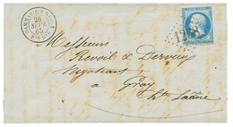 397 "BOITE MOBILE" : 1865 20c(n°22) Obl. GC 1268 + DAMMARIE-S-SAULX BTE MLE Sur Lettre Pour GRAY. TTB. - 1863-1870 Napoléon III. Laure
