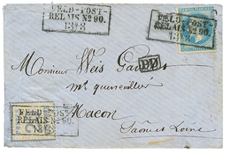 509 1871 FRANCE 20c(n°29) Obl. Cachet Militaire ALLEMAND Encadré FELD POST/RELAIS N°90 + ALSACE 20c Sur Enveloppe(pd) Po - Andere & Zonder Classificatie