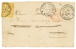 559 "NOUMEA Pour CONSTANTINOPLE " : 1882 COLONIES GENERALES 25c Obl. NLLE CALEDONIE NOUMEA Sur Lettre Avec Texte Pour PA - Andere & Zonder Classificatie