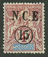 670 NOUVELLE CALEDONIE : ERREUR 15 S/ 4c NON EMIS (n°55c) Neuf *. Cote 750€. Signé BRUN. RARE Et Superbe. - Autres & Non Classés