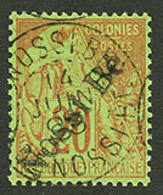 671 NOSSI-BE 20c(n°25) Oblitéré. Signé SCHELLER. Superbe. - Autres & Non Classés