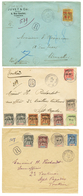 756 1905 / 1909 Lot 3 Lettres RECOMMANDEES PAK-HOI, TCHONG-KING Et YUNNAN-FOU. TTB. - Autres & Non Classés