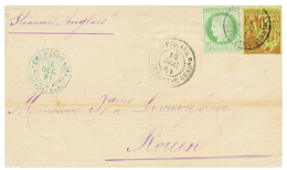 770 GUADELOUPE : 1881 CG Mixte 5c CERES + 20c ALPHEE DUBOIS Sur Lettre De POINTE-A-PITRE Pour ROUEN. TB. - Sonstige & Ohne Zuordnung