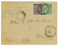 775 1888 CG 5c + 10c + CORR. D' ARMEES POINTE A PITRE Sur Env. De Militaire Pour La FRANCE. RARE. TB. - Altri & Non Classificati