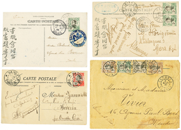 814 TONKIN : 10 Lettres Avec Petits Bureaux (CHORA, VANLY, POSTE MONCAY Type Rare, PAK-HA....TB. - Other & Unclassified