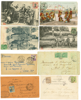 825 INDOCHINE - TONKIN : Lot De 34 Lettres 1904/1919. B/TB. - Other & Unclassified