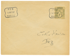 840 MAROC POSTES LOCALES : 1892 1F(n°126) Obl. FEZ Sur Enveloppe. TB. - Other & Unclassified