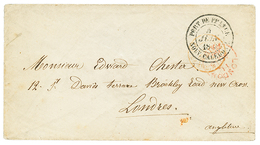 851 NOUVELLE CALEDONIE : 1864 Grand Cachet PORT DE FRANCE NOUV. CALEDONIE Sur Env. Pour LONDRES. TTB. - Autres & Non Classés